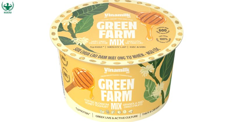 Yogurt Hy Lạp + granola + mật ong